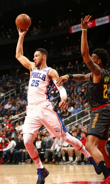 76ers set team with 15th straight win, 121-113 over Hawks